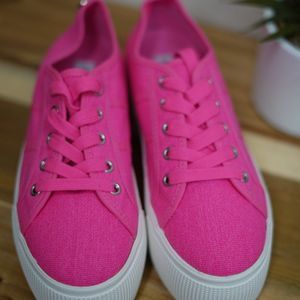 Steve Madden Women's Emmi Sneaker - Neon Pink 7M